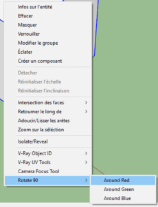 sketchup comment faire pivoter un composant - plugin rotate 90
